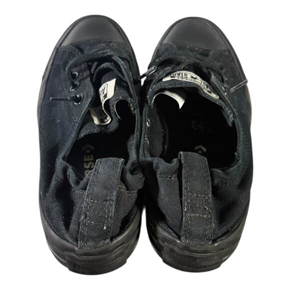 Converse Chuck Taylor's All-Star triple black canvas low-top sneakers Women’s 8 - Picture 6 of 9